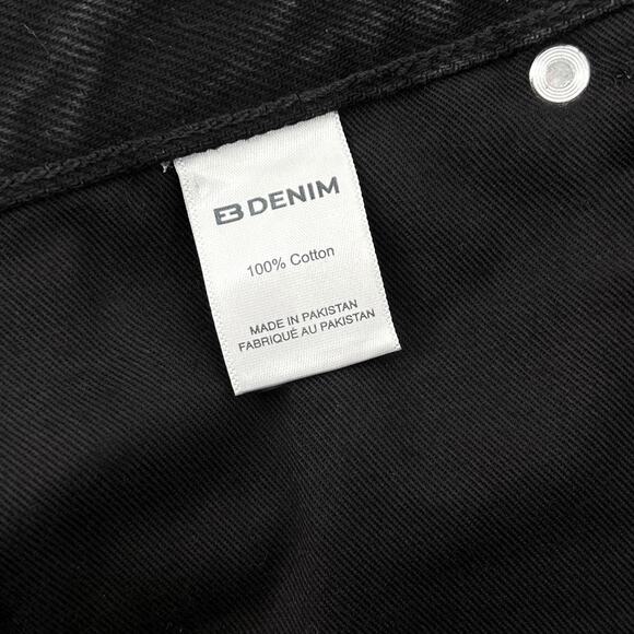 EB Denim Low Rise Baggy Jeans Magica Black 100% Cotton Size 26 - Picture 4 of 6